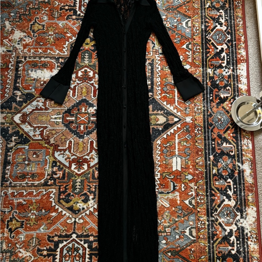 Elegant Black Long Sleeve Dress